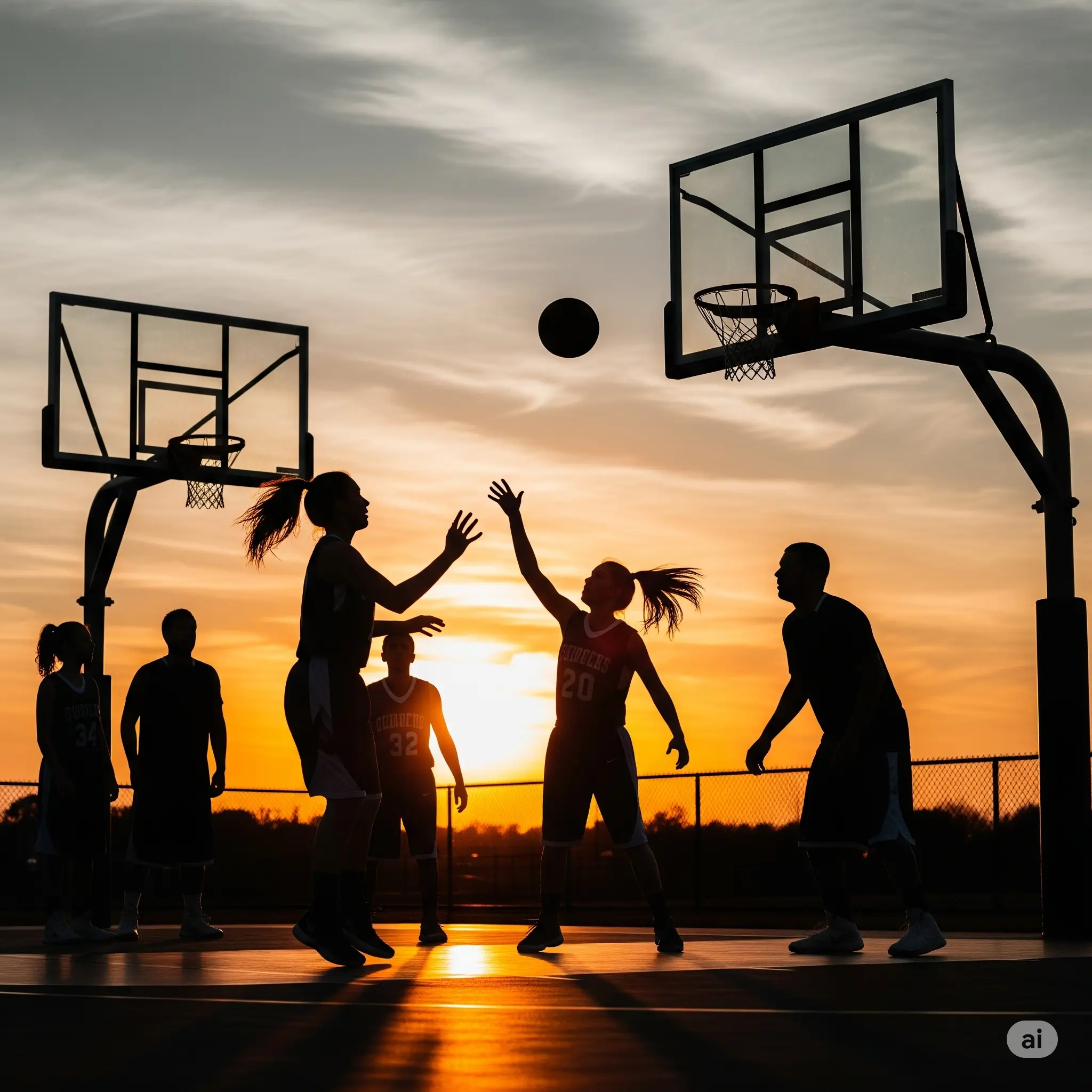 Jugador de baloncesto en acción